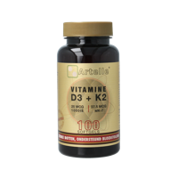 Vitamine D3 25mcg + K2 37,5 mcg MK-7 100 Softgels