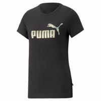 Dames-T-Shirt met Korte Mouwen Puma Essentials+ Nova Shine Zwart - Maat: M