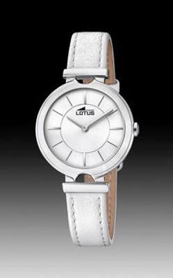 Horlogeband Lotus 18451-1 Leder Wit 12mm