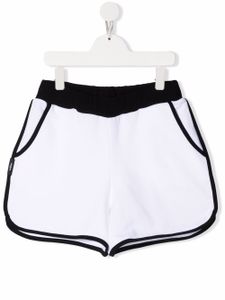 Balmain Kids short de sport à bords contrastants - Blanc