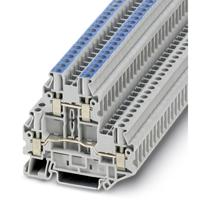 Phoenix Contact UTTB 4-L/N 3044788 Doorgangsserieklem Aantal polen: 4 0.14 mm² 6 mm² Grijs 50 stuk(s)