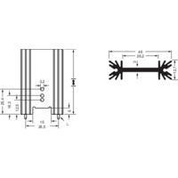 Fischer Elektronik 10019868 SK 409 38,1 STS Strengkoellichaam 7 K/W (l x b x h) 45 x 38.1 x 12.7 mm TO-220, TO-218, TO-3P - thumbnail