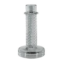 Housevitamin kandelaar twist rookglas grijs 15 cm | 24 stuks