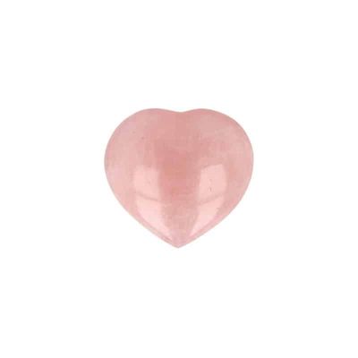 Edelsteen Roze Kwarts Hart (Model 6)