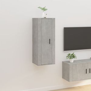 Tv-wandmeubel 40x34,5x100 cm betongrijs