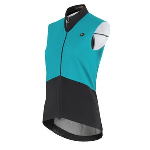 Assos UMA GTV spring/fall fietsvest C2 turqoise green dames L