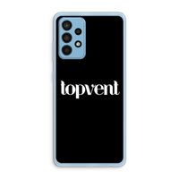 Topvent Zwart: Samsung Galaxy A52 Transparant Hoesje