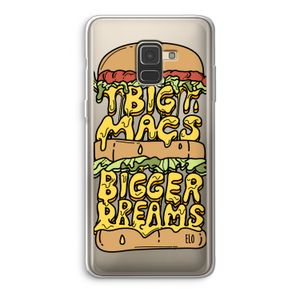 Big Macs Bigger Dreams: Samsung Galaxy A8 (2018) Transparant Hoesje