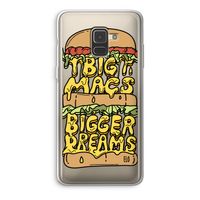 Big Macs Bigger Dreams: Samsung Galaxy A8 (2018) Transparant Hoesje