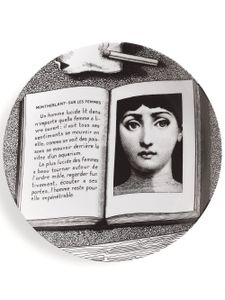 Fornasetti assiette décorative Tema e Variazioni n.201 - Blanc