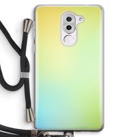 Minty mist pastel: Honor 6X Transparant Hoesje met koord