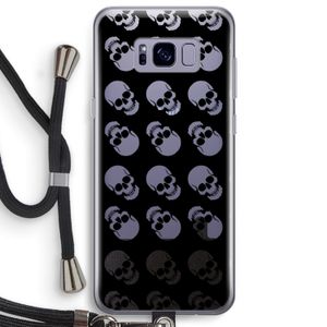 Musketon Skulls: Samsung Galaxy S8 Plus Transparant Hoesje met koord