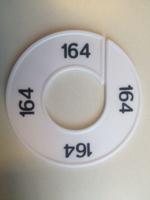 Maatring wit/zwart 164