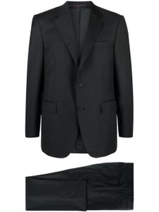 Canali costume à veste à simple boutonnage - Noir