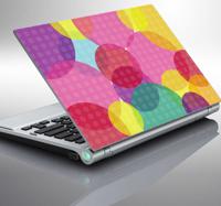Sticker Laptop gekleurde cirkels