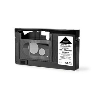 Nedis VHS-Converter | VHS-C naar VHS | Plug and play | Zwart | 1 stuks - VCON110BK VCON110BK