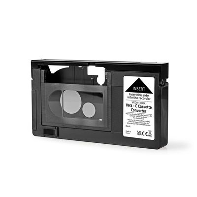 Nedis VHS-Converter | VHS-C naar VHS | Plug and play | Zwart | 1 stuks - VCON110BK VCON110BK