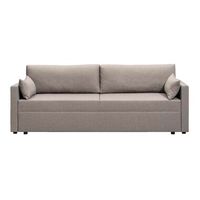 Slaapbank Hobart met opbergruimte - taupe - 67x214x92 cm - Leen Bakker