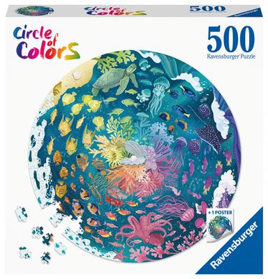 Ravensburger puzzel 500 stukjes Circle of colors Ocean and Submarine