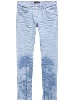 Purple Brand pantalon skinny imprimé - Bleu