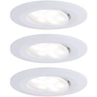 Paulmann Calla LED-inbouwlamp voor badkamer Set van 3 stuks 18 W IP65 Wit (mat) - thumbnail