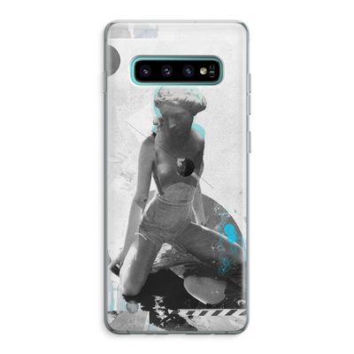 I will not feel a thing: Samsung Galaxy S10 Plus Transparant Hoesje