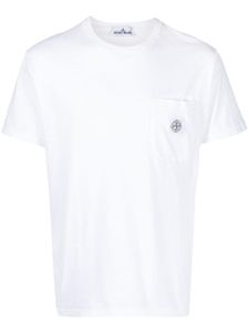 Stone Island t-shirt en coton à motif Compass - Blanc