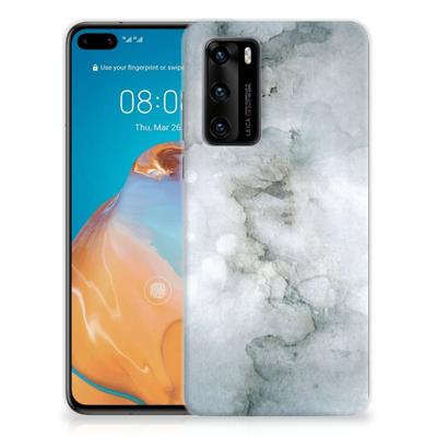 Smartphone hoesje Huawei P40 Painting Grey Smartphone hoesje Huawei P40 Painting Grey