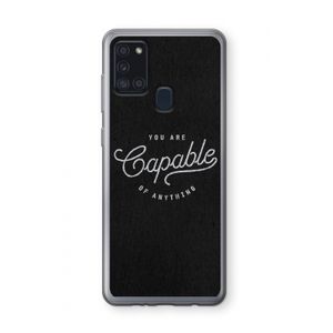 Capable: Samsung Galaxy A21s Transparant Hoesje