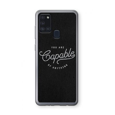 Capable: Samsung Galaxy A21s Transparant Hoesje