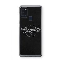 Capable: Samsung Galaxy A21s Transparant Hoesje