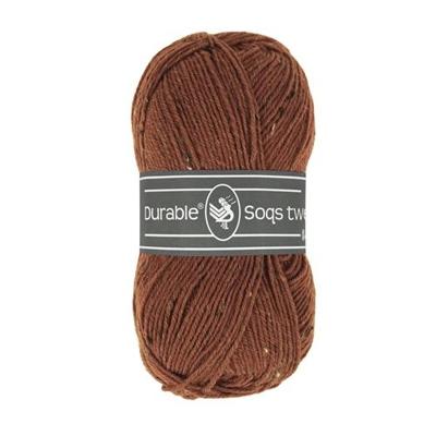Durable Soqs tweed 417 Bombay Brown