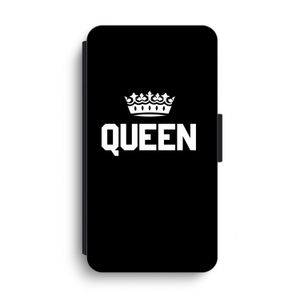 Queen zwart: iPhone XS Max Flip Hoesje