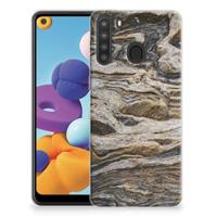 Samsung Galaxy A21 | TPU | Siliconen hoesje | Steen
