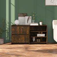 2 st Dressoirs bewerkt hout gerookt eikenkleurig