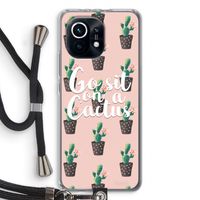 Cactus quote: Xiaomi Mi 11 Transparant Hoesje met koord