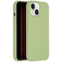 Accezz Liquid Silicone Backcover iPhone 15 Telefoonhoesje Groen