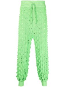 Henrik Vibskov pantalon en maille 3D - Vert