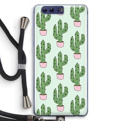 Cactus Lover: Honor 9 Transparant Hoesje met koord