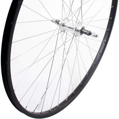 Roland achterwiel 28 vast freewh alu as26 zwart zink spk