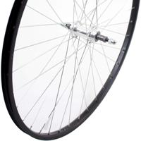 Roland achterwiel 28 vast freewh alu as26 zwart zink spk