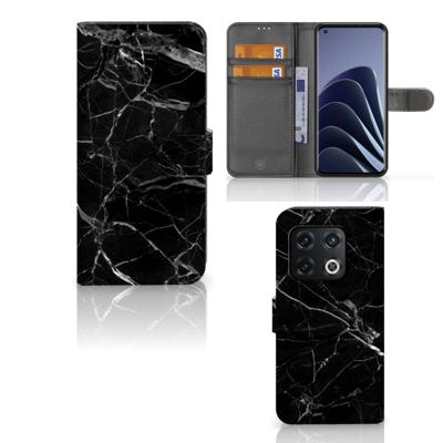 OnePlus 10 Pro | Bookcase | Marmer Zwart - Origineel Cadeau Vader
