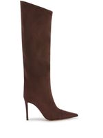 Alexandre Vauthier bottes à bout pointu 105 mm - Marron