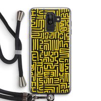 Majorelle Blue Print: Samsung Galaxy J8 (2018) Transparant Hoesje met koord