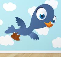 Sticker Vogel zwaluw