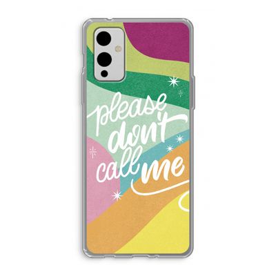 Don't call: OnePlus 9 Transparant Hoesje