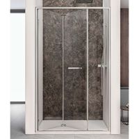 Nisdeur Lacus Ponza Evo Vouwdeur 100x200 Cm Helder Glas Chroom