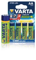 Varta VARTA-56706B Oplaadbare Nimh-batterij Aa 1.2 V Dc 2100 Mah 4-blisterkaart - thumbnail