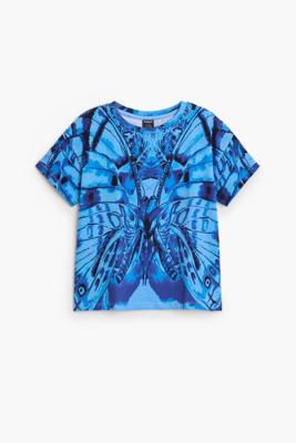 Vlinder T-shirt - BLUE - 3/4