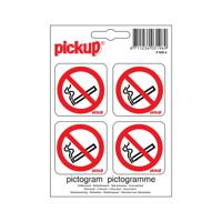 Pictogram 10x10cm Verboden te roken - Pickup